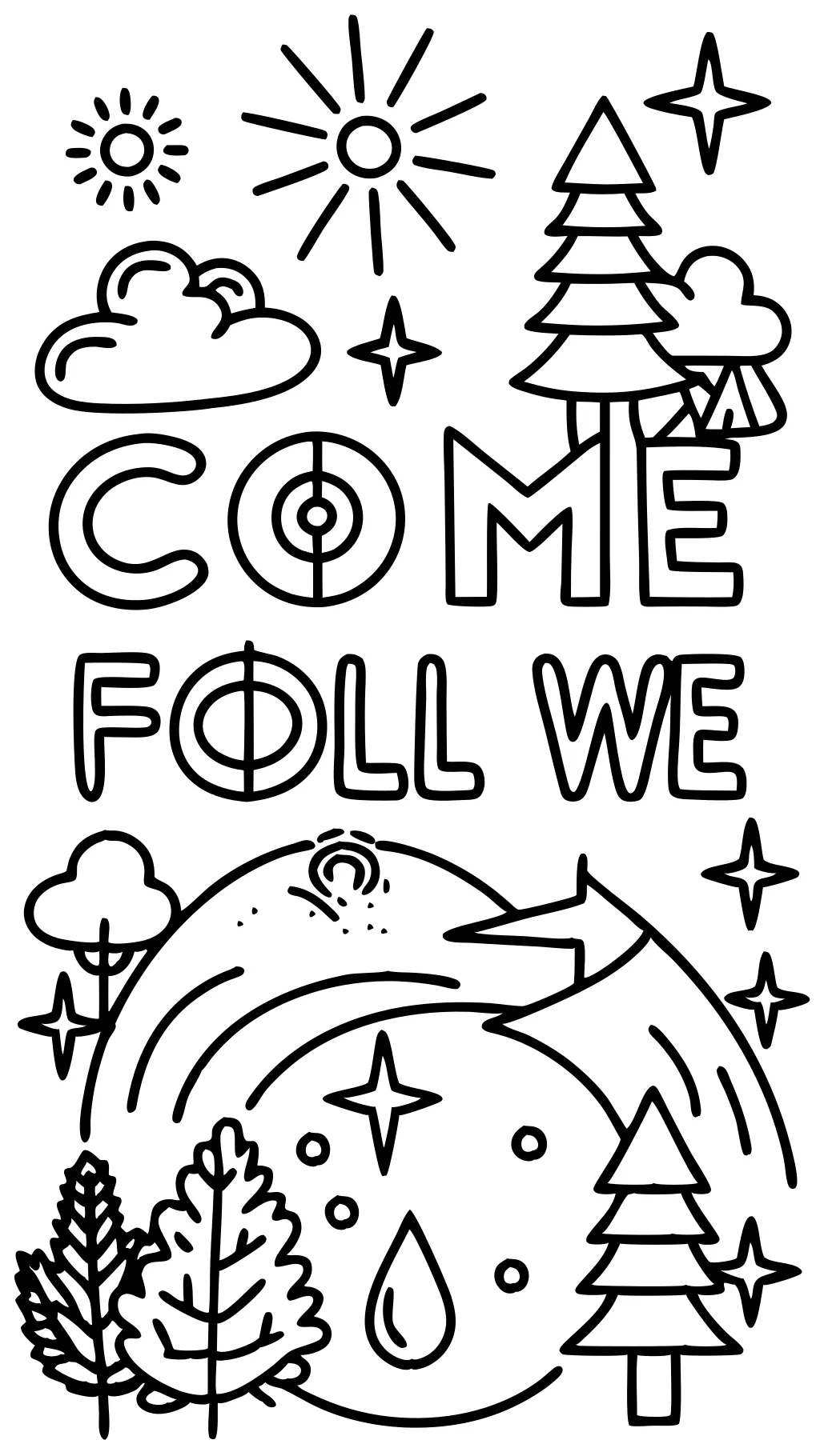 come follow me coloring pages